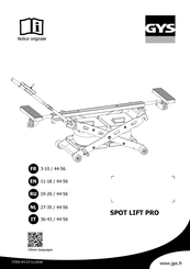GYS SPOT LIFT PRO Manual