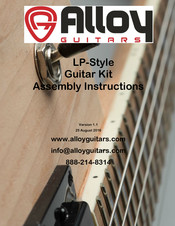 Alloy LP-Style Guitar Kit Assembly Instructions Manual