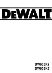 DeWalt DW935K2 Manual