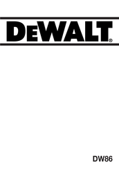 DeWalt DW86 Manual