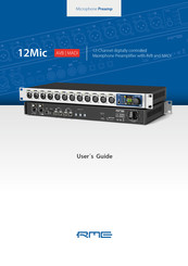 RME Audio 12Mic User Manual