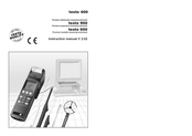 TESTO AG 650 Instruction Manual