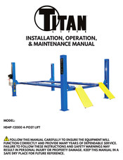 Titan HD4P-12000 Installation, Operation & Maintenance Manual