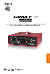 ICON Pro Audio Mobile-U Mini Live User Manual