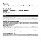 ResMed S9 AutoSet for Her Information Manual