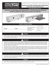 Weather Guard 396-5-02 Installation Manual