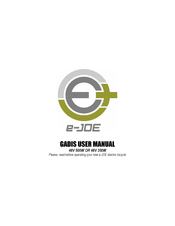 e-Joe Gadis User Manual