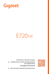 Gigaset E720 HX Manual