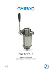 Nira ACE316 Operating And Maintenance Manual