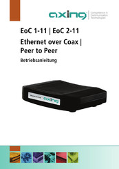 axing EoC 2-11 Operation Instructions Manual