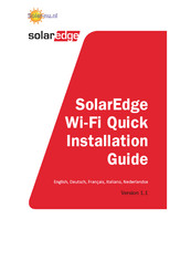 SolarEdge Wi-Fi Kit Quick Installation Manual