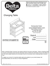 Delta Children 7586 B Instructions Manual