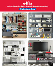 The Container Store Elfa Instructions For Easy Installation & Assembly
