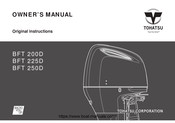TOHATSU BFT 250D Owner's Manual