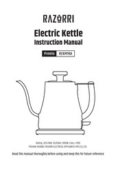 Razorri Premio RCKM1KA Instruction Manual
