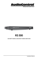 Audiocontrol RS 500 Manuals | ManualsLib