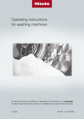Miele WDD 131 WPS GuideLine Operating Instructions Manual