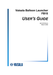 Vaisala FB15 User Manual