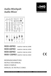 IMG STAGELINE MXR-80PRO Instruction Manual