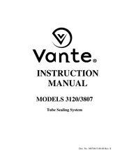 Vante 3120 Instruction Manual