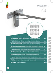 Pressalit PLUS R371370 Operation And Maintenance Manual
