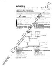 Siemens 3TL60 Operating Instructions Manual