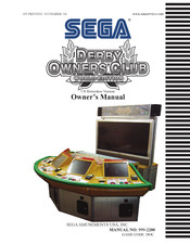 Sega Derby Owners Club World Edition Owner's Manual