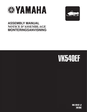 Yamaha VK540EF Assembly Manual
