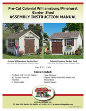 Little Cottage Colonial Pinehurst Assembly & Instruction Manual