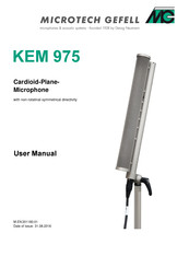 Microtech Gefell KEM 975 User Manual
