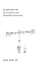 Able Desk ADC-MA1-102 Assembly Instructions Manual