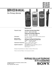 Sony CM-M 300 Series Service Manual