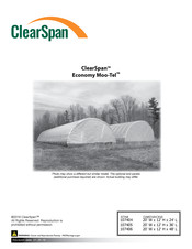 ClearSpan Moo-Tel Economy Series Manual