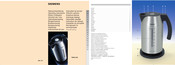 Siemens TW911P2 Operating Instructions Manual