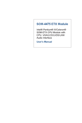 Advantech SOM-4475 User Manual