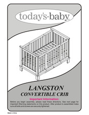 today's baby LANGSTON Instructions Manual