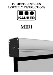 Kauber MIDI + BLACK FRAME Assembly Instructions Manual
