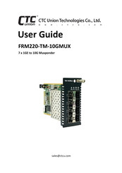 CTC Union FRM220-TM-10GMUX User Manual