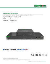 Wyrestorm SW-1001-HDBT Api Manual