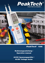 PeakTech 1096 Operation Manual