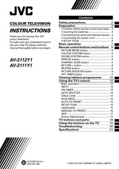 JVC AV-2111Y1 Instructions Manual
