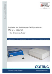 Gotting HG G-71912-A Manual