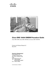 Cisco ONS 15454 Procedure Manual