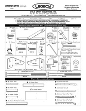 Legacy SINGLE DROPSIDE CRIB Assembly Directions And Parts List