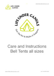 Life Under Canvas Bell Tent Series Care And Instructions