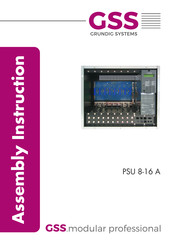 GSS PSU 8-16 A Assembly Instruction Manual