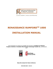 Renaissance Fireplaces RUMFORD 1000 Installation Manual