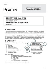 PROMIX Promix-SM104.11 Operating Manual