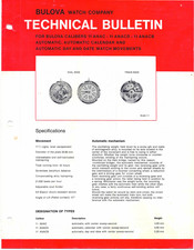 Bulova 11 ANAC Technical Bulletin