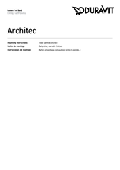 DURAVIT Architec 700353 Mounting Instructions